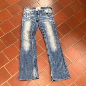 Buckle Light Blue Flare Jeans